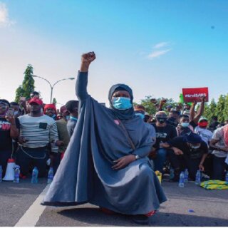 Screenshot Of Aisha Yesufu A Human Right Activists Posed In The Picture During The Q320