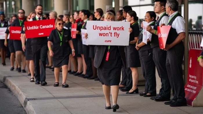 Air Canada Flight Attendants Strike Halting Hundreds Of Flights Across Canada