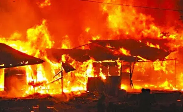 Fire Razes Residential Building, Shop In Iseyin