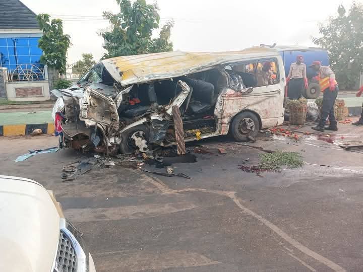 Two Die, Three Injured As Truck Rams Into Bus In Abakaliki