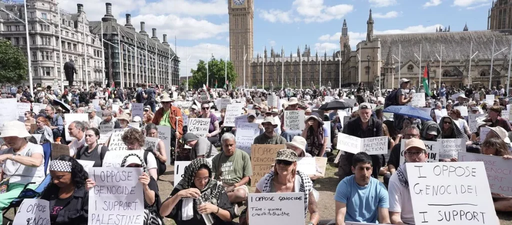 Large Protest In Support Of Palestine In London