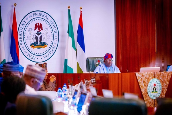 Tinubu At Fec Meeting