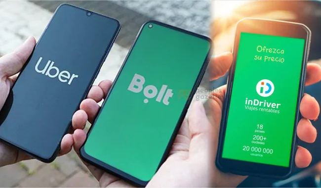 Uber Bolt And Indriver E Hailing Apps