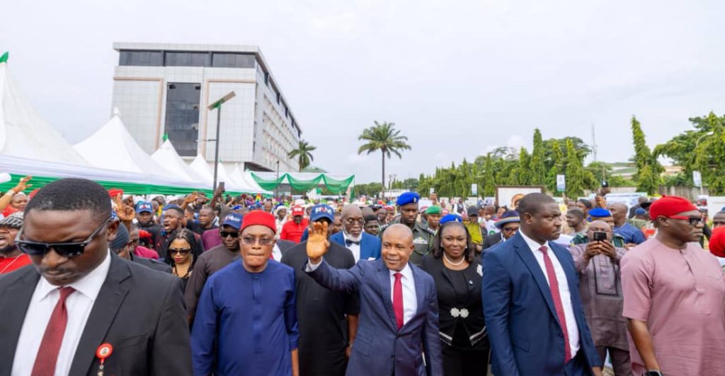 Celebration In Enugu As Gov Mbah Unveils Reconstructed Hotel Presidential