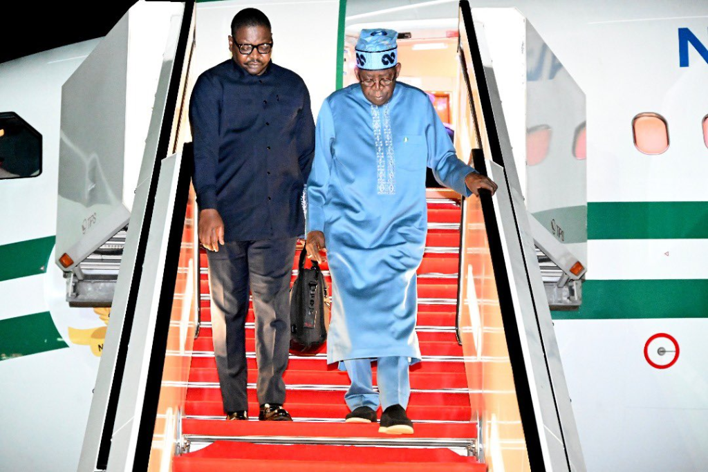 Photos: Tinubu Returns To Abuja After Trips To Japan, Brazil