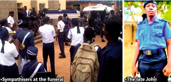 Sorrow, Tears In Taraba As Police Constable Stabbed Dead By Army Recruit Is Buried