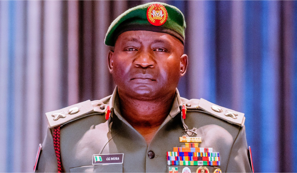 Chief Of Defence Staff Cds General Christopher Musa Photo Shettima