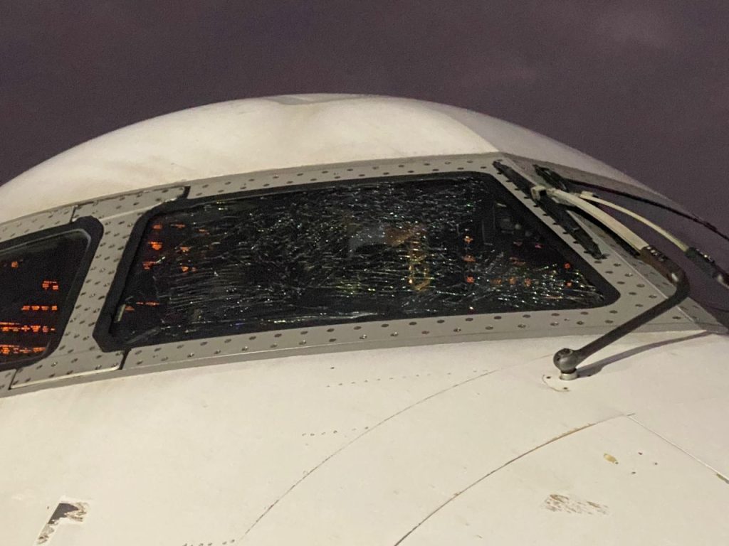 2026 Wcq: Super Eagles In Emergency Landing In Angola Due To Cracked Windscreen Of Aircraft