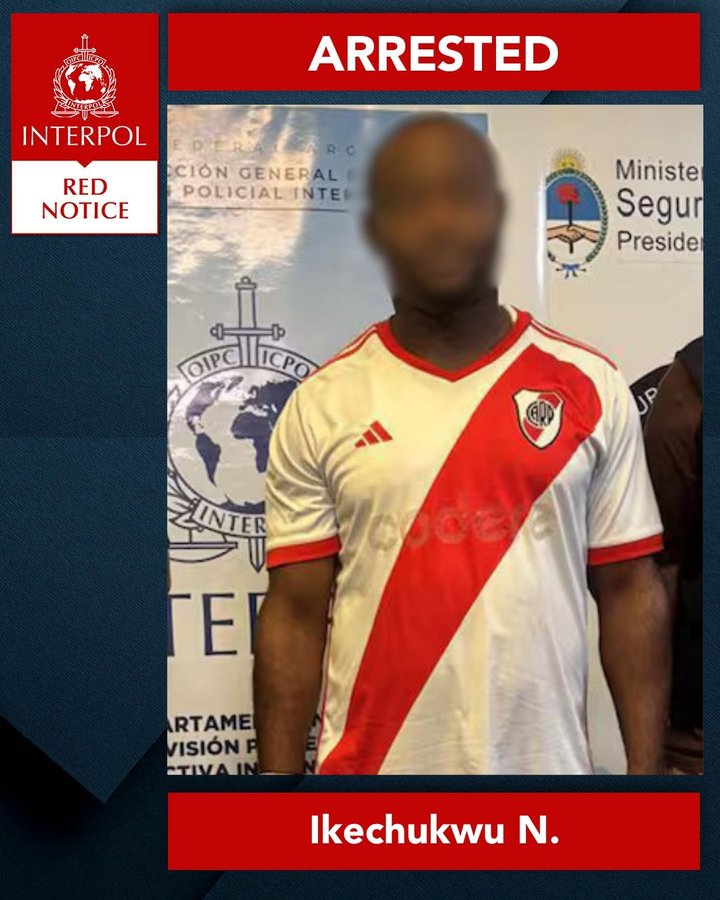Nigerian Man Accused Of Leading Global Cybercrime Syndicate Arrested In Argentina –Interpol