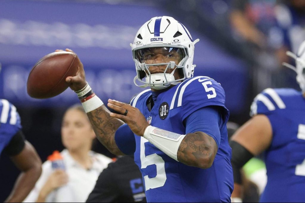Colts’ Anthony Richardson Inactive Vs. Cardinals After Injuring Eye In Warmups