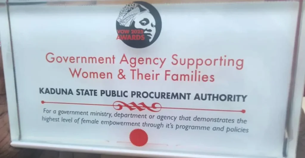 Kaduna Wins Best Govt Supporting Women, Families Award