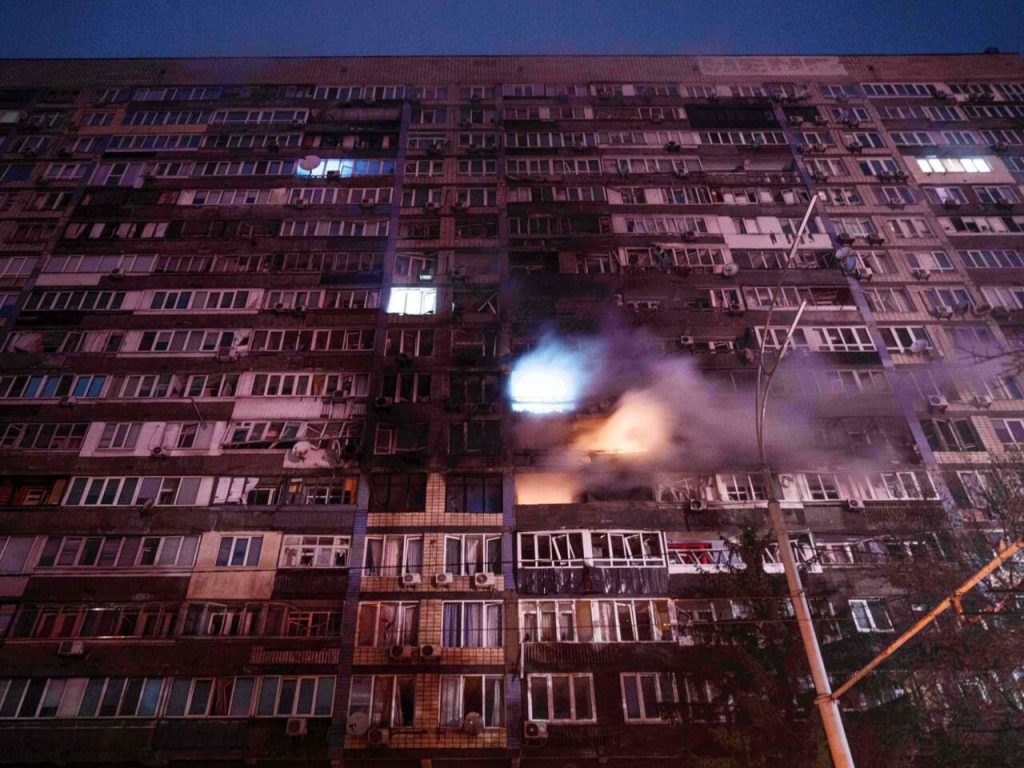 Russian Overnight Strike On Ukraine Triggers Kyiv Blackout