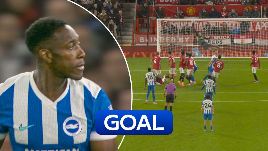Danny Welbeck Gets His Goal Against Manchester United From Free Kick For Brighton