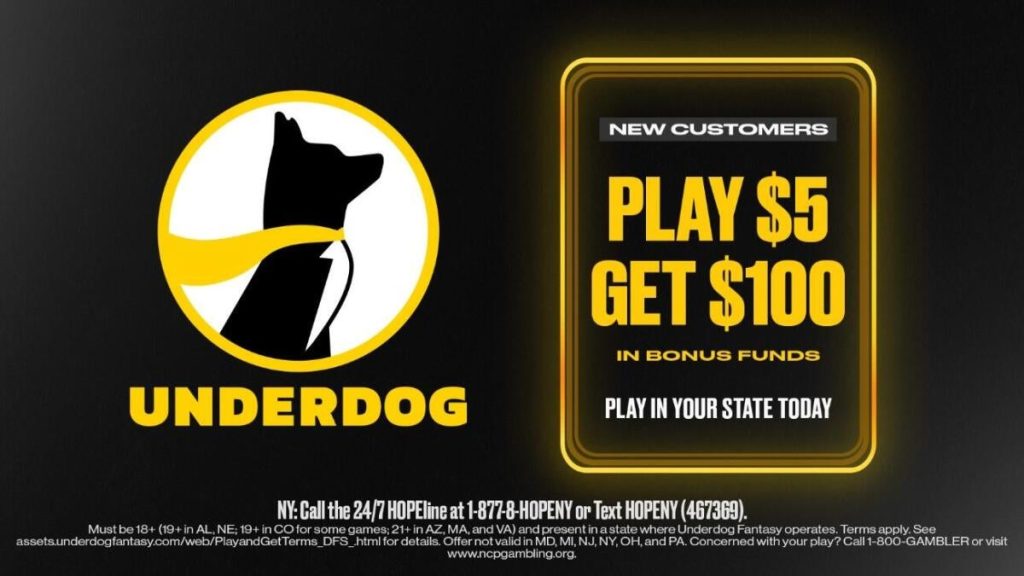 Underdog Promo Code Cbssports2: New Play $5, Get $100 Offer For Nfl Picks, Mlb Betting, More