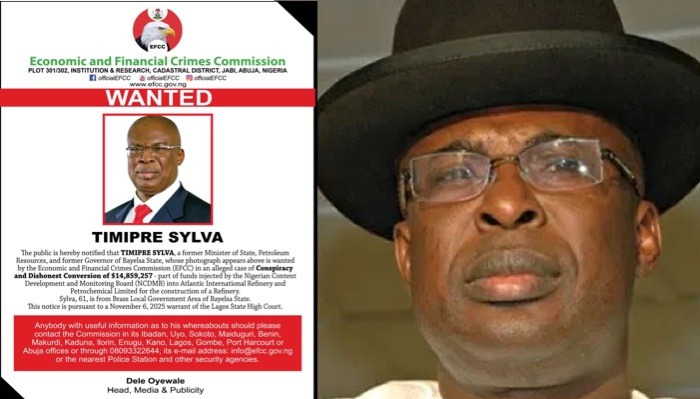 Efcc Declares Former Bayelsa Governor Timipre Sylva Wanted Over 14.8M Fraud