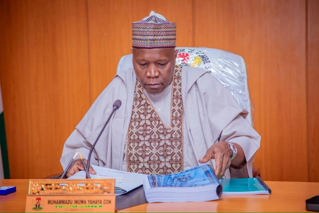 Gombe State Governor Muhammadu Inuwa Yahaya Presiding Over The Sec Meeting