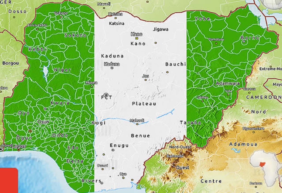 Map Of Nigerian
