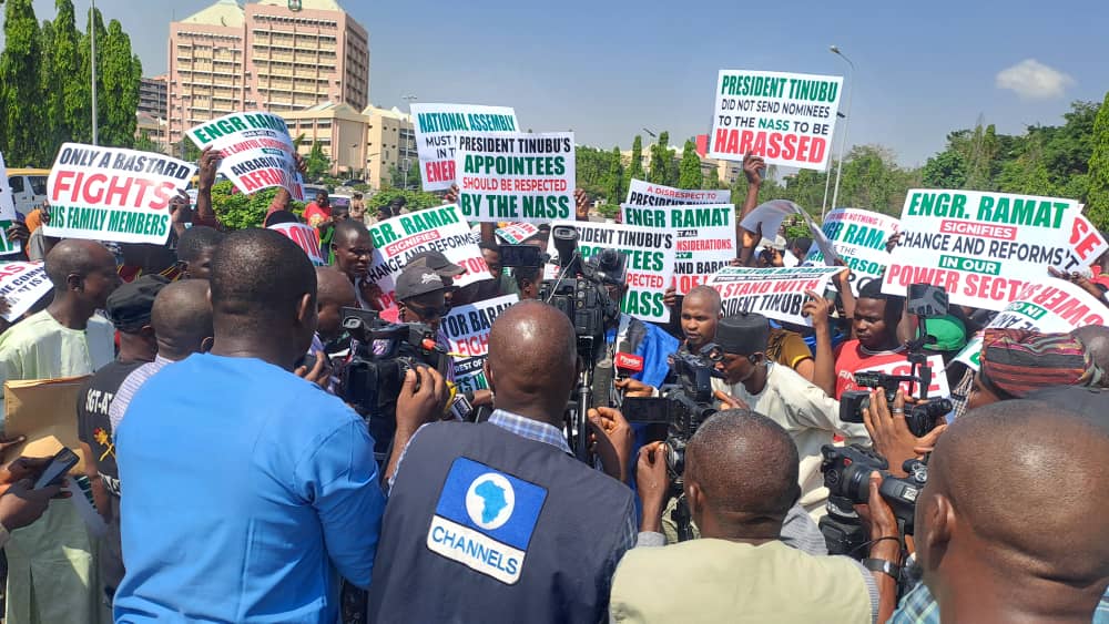 Nass Protest Just In: Protesters Storm National Assembly Over Ramat’s Stalled Nerc Confirmation