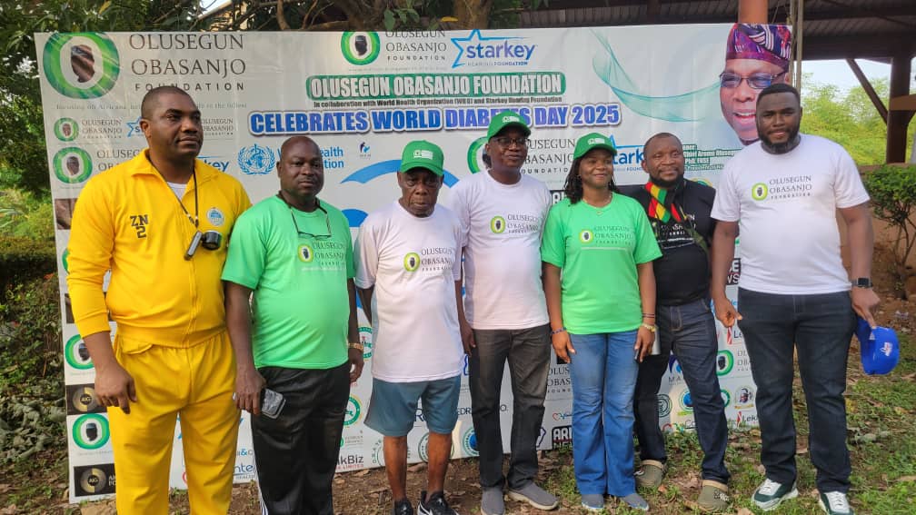 Obasanjo Leads Health Walk Against Diabetes In Abeokuta
