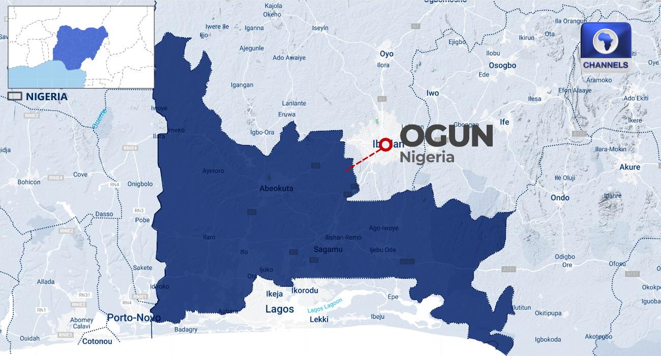 Ogun State Map Hd
