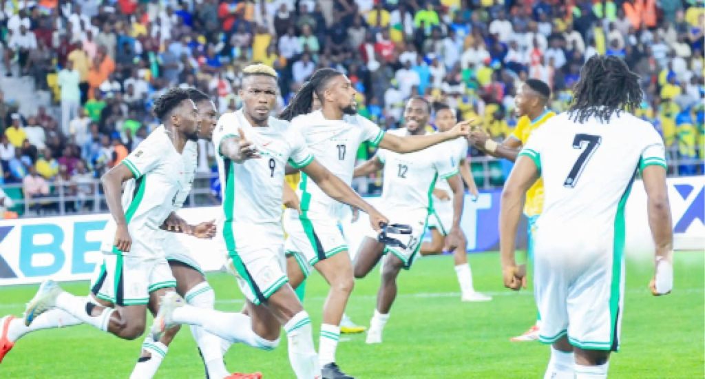 Super Eagles Players In Action During The World Cup Qualifier Against Benin Republic Recently