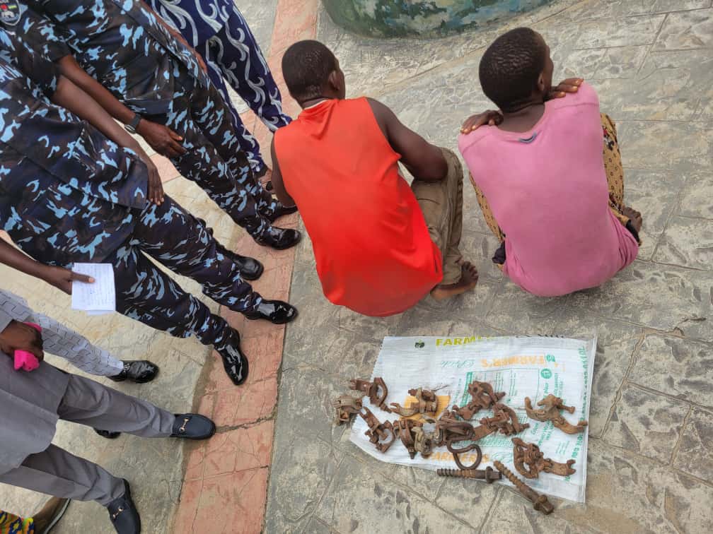 Police Parade Suspected Warri-Itakpe Rail Vandals In Lagos