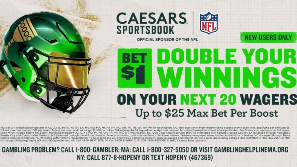Caesars Sportsbook Promo Code Cbs20X: Claim 20 100% Profit Boosts For Raiders-Broncos, Thursday Night Football