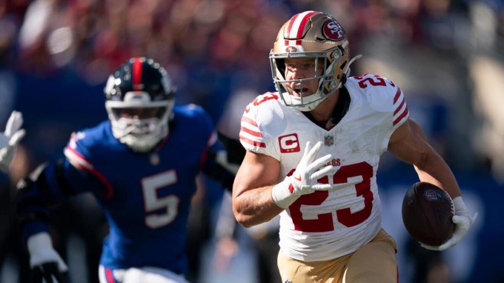 Draftkings Running Back Props: Week 10 Nfl Player Prop Picks Include Christian Mccaffrey, Jahmyr Gibbs