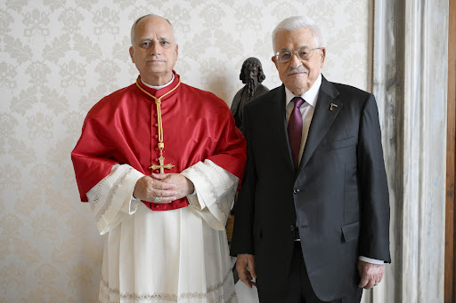 Pope Receives Palestinian President Abbas For Middle East Talks