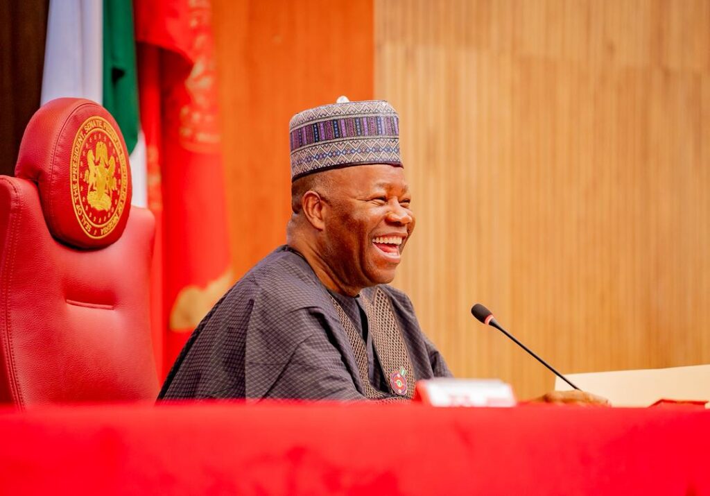 President of the Senate Godwill Akpabio President of the Senate Godwill Akpabio