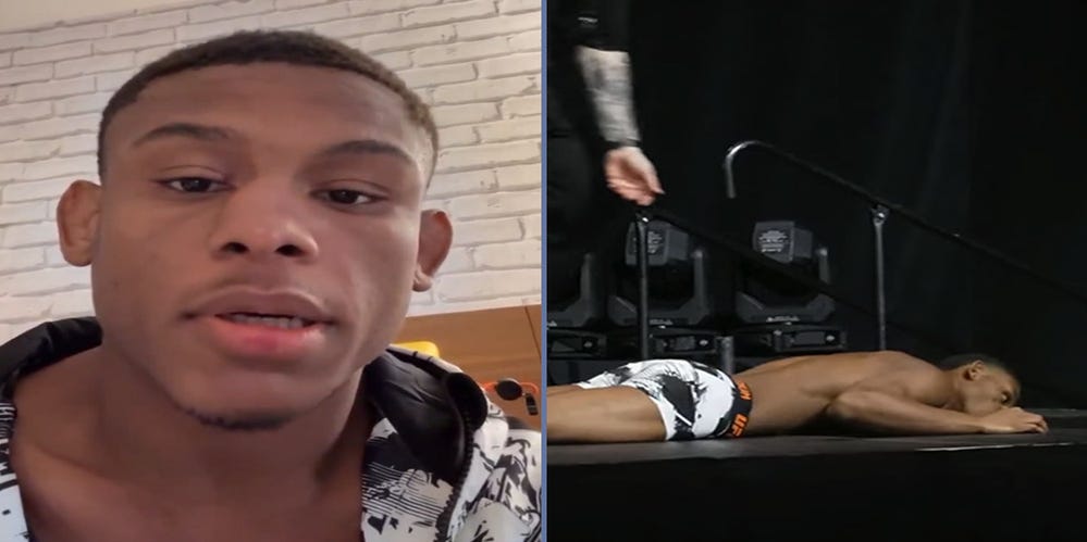 88328590007 Cameron Smotherman Ufc 324 Weighin Reaction 88328590007 Cameron Smotherman Ufc 324 Weighin Reaction