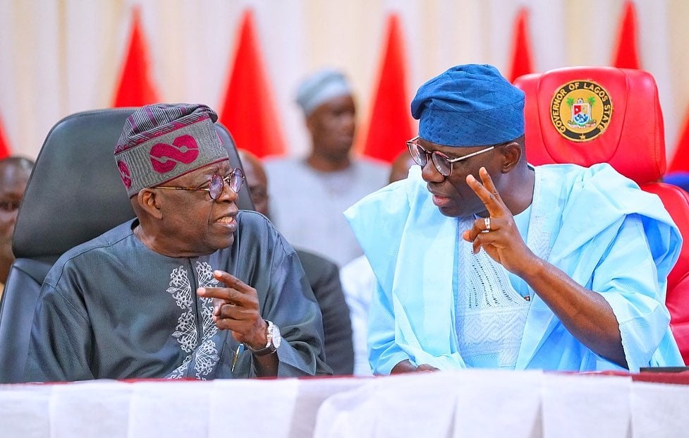 Bola Tinubu and Sanwo Olu Bola Tinubu and Sanwo Olu