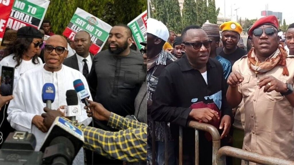 OccupyNASS protest OccupyNASS protest