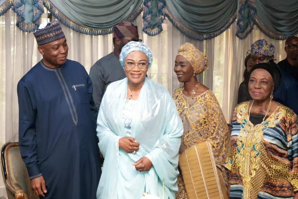 Saraki and Remi Tinubu Saraki and Remi Tinubu