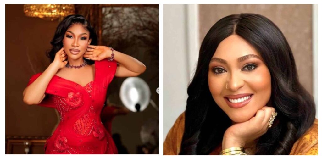 Tonto Dikeh and Rosy Meurer Tonto Dikeh and Rosy Meurer