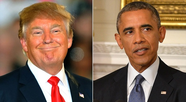 Trump and Obama Trump and Obama
