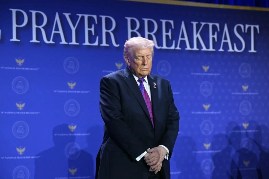 Trump at Prayer breakfast Trump at Prayer breakfast