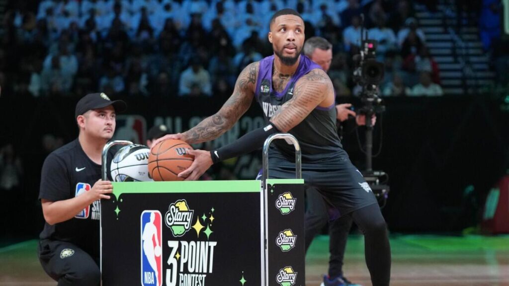 damian lillard 3 point contest imagn images damian lillard 3 point contest imagn images
