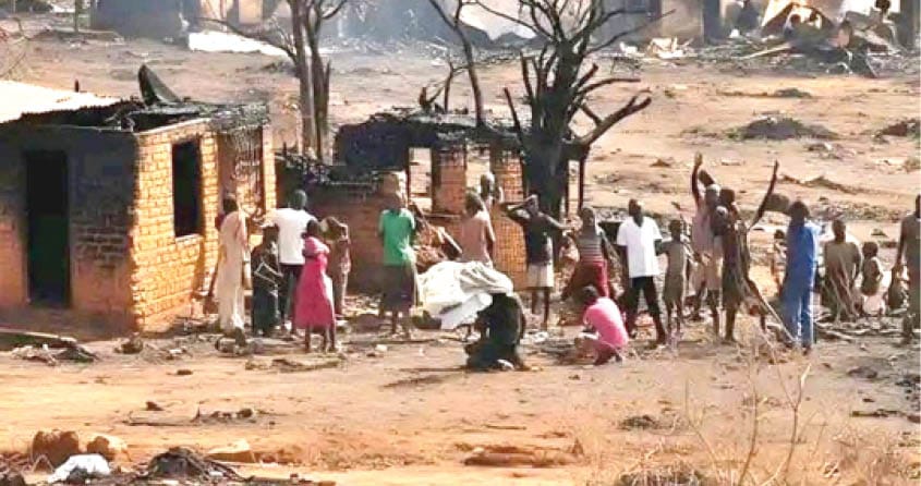 houses destroyed during attack in yelwata guma lga of benue state recently 1 houses destroyed during attack in yelwata guma lga of benue state recently 1