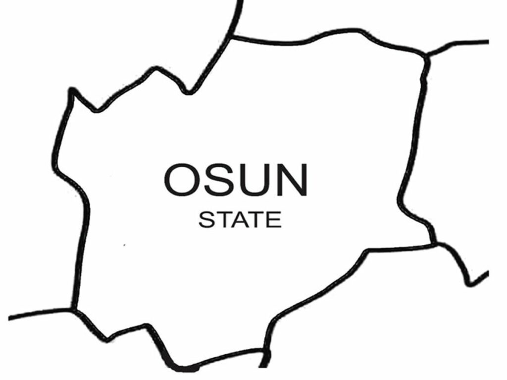osun state map osun state map