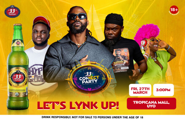 33 Export Lager Is Back The Taste That Unites Returns With A Refreshed Look And The 33 Connect Party In Uyo 600X386 1 33 Export Lager Is Back The Taste That Unites Returns With A Refreshed Look And The 33 Connect Party In Uyo 600X386 1