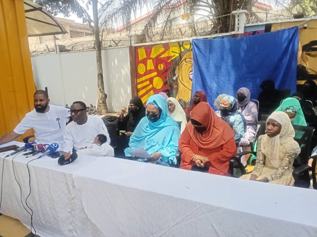 Adeyanju Sowore And Some Wives Of The Detained Military Officers Adeyanju Sowore And Some Wives Of The Detained Military Officers