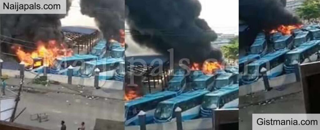 Brt Bus Terminal Fire Brt Bus Terminal Fire