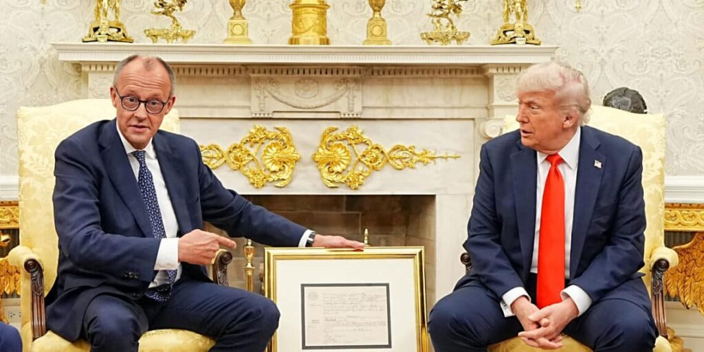 Friedrich Merz And Donald Trump Friedrich Merz And Donald Trump