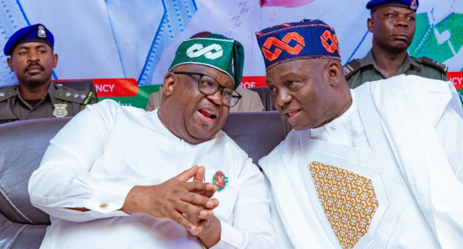 Governor Of Plateau State Caleb Mutfwang Has Congratulated Professor Nentawe Goshwe On His Electio Governor Of Plateau State Caleb Mutfwang Has Congratulated Professor Nentawe Goshwe On His Electio