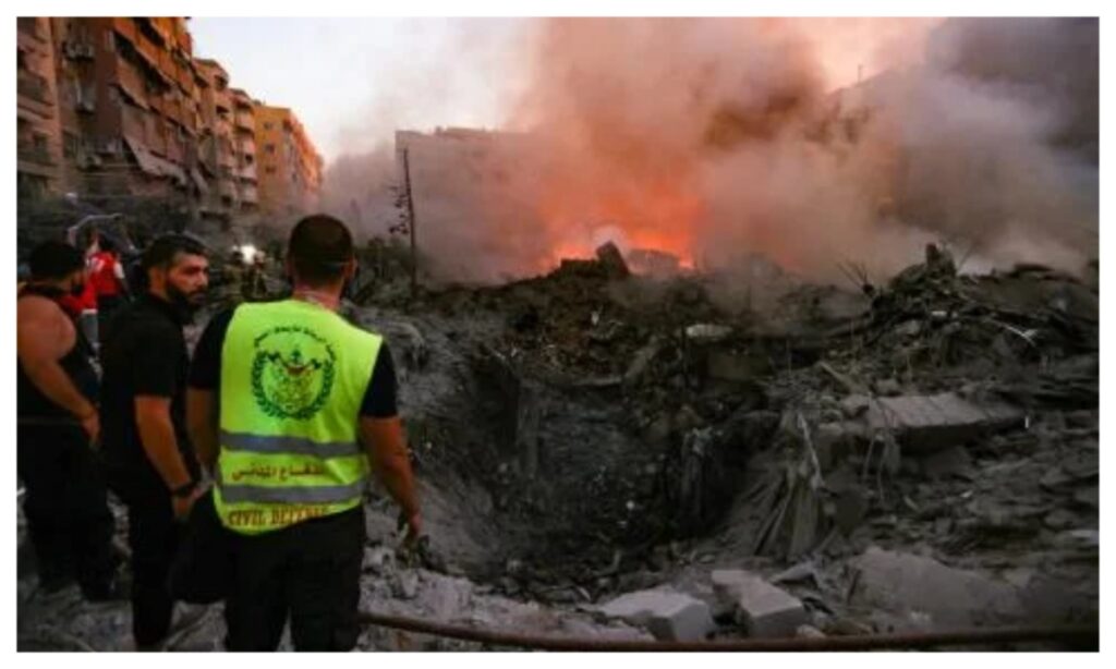 Israeli Air Force Destroys Hezbollah Headquarters In Beirut Israeli Air Force Destroys Hezbollah Headquarters In Beirut