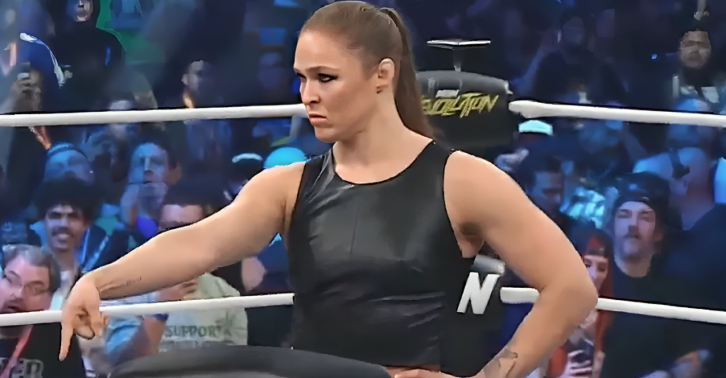 Ronda Rousey Shocks Fans With Surprise Aew Revolution Appearance Ronda Rousey Shocks Fans With Surprise Aew Revolution Appearance