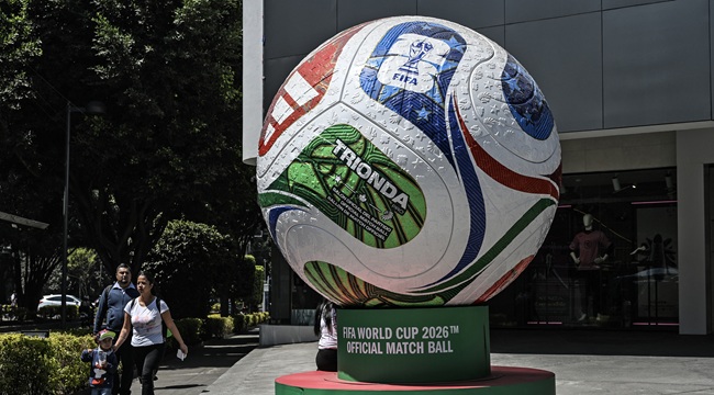 Mural Alluding To The Upcoming Fifa World Cup Football Ball Fblwc2026Mex100Days 9 Mural Alluding To The Upcoming Fifa World Cup Football Ball Fblwc2026Mex100Days 9