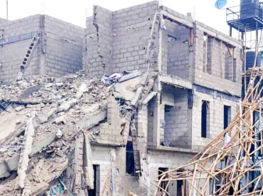 5 Storey Building Collapses In Lagos 5 Storey Building Collapses In Lagos