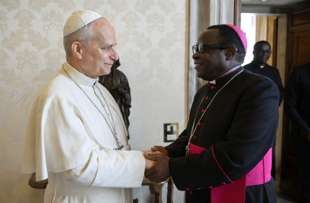 Pope Leo Iv And Bishop Kukah Pope Leo Iv And Bishop Kukah